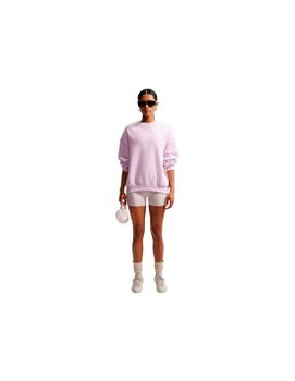 Sudadera Nike Studio Fleece Crew-Neck Mujer Morado