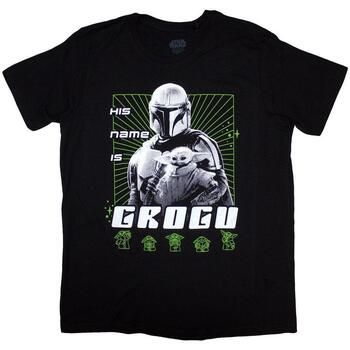 Disney Camiseta manga larga His Name Is Grogu para hombre