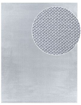 Alfombra de piel Soraya gris  60x100 cm
