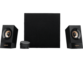 Sistema de altavoces multimedia - Logitech Z533, con Subwoofer, 2.1, 120 vatios, Conexiones 3,5 mm y RCA, Control sonido, Negro
