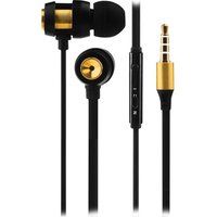 volkano alloy vk-1007-gd earphones - gold  black gold