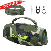 altavoz bluetooth doogee wild boom 100w rms bajos potentes boombox para fiestas sonido estereo nitido ip55 impermeable con luces de colores caja de sonido portatil