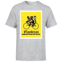flandrian mens t-shirt - grey - l