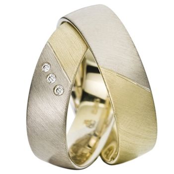 Alianzas oro amarillo y blanco 6mm