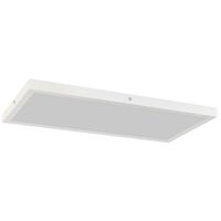 homcom set 2 plafones led finos y minimalistas con color regulable en acero y plastico 60x30x37 cm blanco   aosom espana