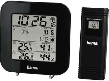 Estación meteorológica - Hama EWS-200 , Radio, Reloj DCF, Negro