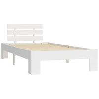 cama individual  cama para adultos  estructura de cama de madera maciza de pino blanco 90x200 cm