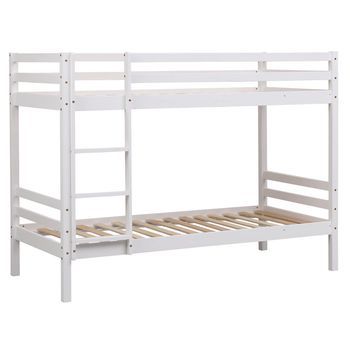 Litera Infantil 190x90 Cm Blanca Ambre