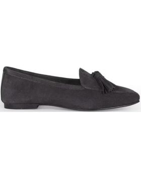 de MENINA STEP WOMENS CARDIFF SUEDE SANDALS COAL
