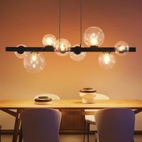 lampara colgante para mesa de comedor lampara colgante para salon suspension g9 8 bombillas cristal moderno