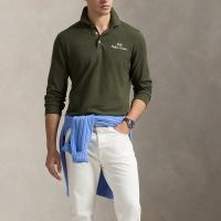 polo ralph lauren classic-fit cotton-pique polo shirt - l