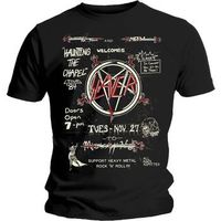 slayer camiseta manga larga haunting 84 flier para mujer