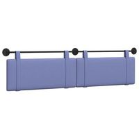 cabecero colgante azul jeans tela vidaxl