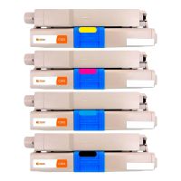 pccom essential toner compatible oki c301dnc321dnmc342dn negrocianmagentaamarillo pack 4