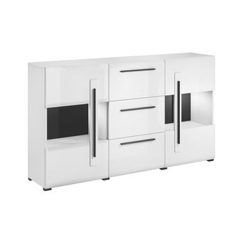 Bufé 2 puertas y 3 cajones con led tableros de aglomerado laminados