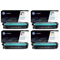 original multipack hp colour laserjet enterprise flow mfp m577f printer toner cartridges 4 pack -cf360x