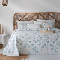 colcha jacquard brisalia colcha cama 135 cm - 235x270 cm - azul