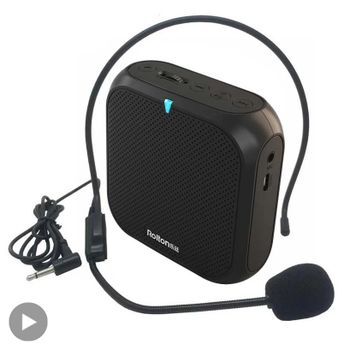 Altavoz amplificador de voz micrófono para la cabeza altavoz grabadora de Audio auriculares Mini con cable Mike Mikrofon Kit de batería de sonido