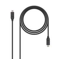 cable usb 31 gen2 10gbps usb-c a usb-c negro 1m