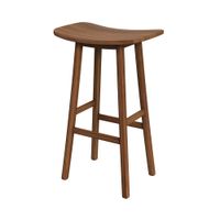 taburete de bar de madera de teca 77 cm