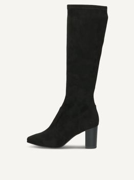 CAPRICE Boots, black, made of Textiles with Block heel, Size 37