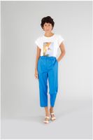 pantalon popelina bluette