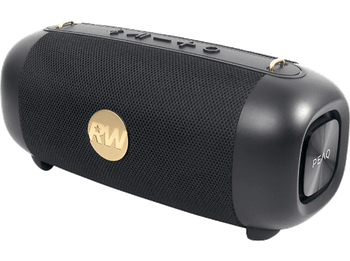 Altavoz bluetooth - PEAQ PPA 405-RW, 2x 10W, 4.5h Autonomía, IPX5, Edición Robbie Williams, Negro