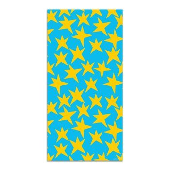 Alfombra Vinílica Estrellas 80x250cm Agatha Estampados Amarillo Azul