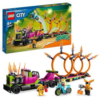 LEGO City - Desafío Acrobático: Camión y Anillos de Fuego + 6 años - 60357