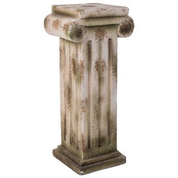 Columna Decorativa Color Piedra, 28x21x60h Cm