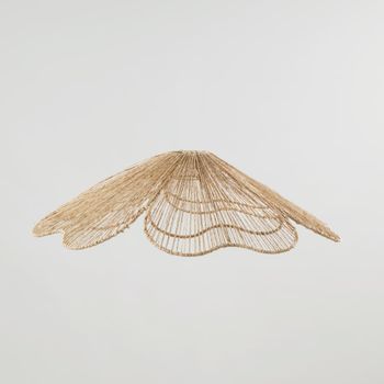 Lámpara de techo no electrificada de yute en flor Ø60 cm