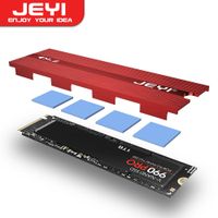 disipador de calor jeyi m2 para ssd 2280 enfriador de aluminio de doble cara con almohadilla termica de silicona para ps5pc pcie nvme ngff m2 ssd