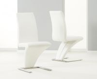 hampstead z white faux leather dining chairs