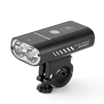 Faro delantero para bicicleta de 1000-1600 lúmenes. Ultraligero, resistente al agua (IPX5) y recargable mediante USB. Li