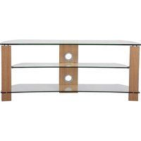 ttap vision curve 1200 tv stand - oak