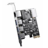 tarjeta de expansion orico pcie a usb30 y ethernet gigabit 5gbps transferencia de datos 2gbps red compatibilidad amplia