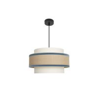 lampara de techo colgante cornalina 1x27 beisazul 40d