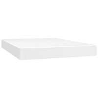 colchon matrimonial  colchon de cama  colchao muelles ensacados cuero sintetico blanco 140x200x20 cm