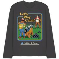steven rhodes camiseta manga larga lets play catch para mujer