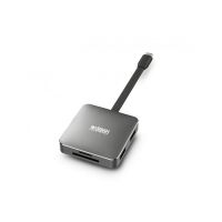base para portatiles urban factory hubee light usb-c 100w hdmi gris