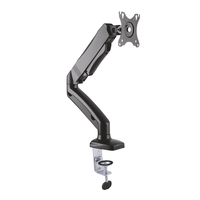 aisens - soporte de mesa pro contrapeso giratorio e inclinable para monitor tv 65kg 3 pivotes 1 brazo de 13-27 negro