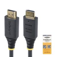 cable hdmi startech 3m premium certificado 4k60hz hdr10 ethernet negro