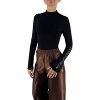 county of milan tops y camisetas body donna jersey stretch para mujer