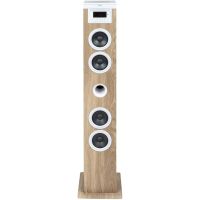 thomson ds121cd torre de sonido bluetooth con reproductor de cd 60 w madera
