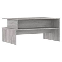 mesa de centro 55x90x425 cm madera - gris