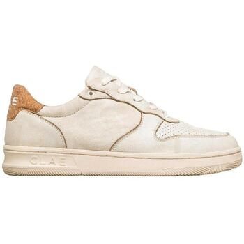 Clae Zapatillas Baskets Malone Distressed en cuir blanc para mujer