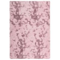 alfombra de pelo largo navarra rosa polvoriento 240x340 cm vidaxl