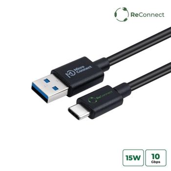Cable USB MICROCONNECT ECO-USB3.2CA1 1 m USB A a USB C USB 3.2 Gen 2 Negro