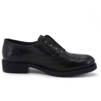 Jiudit Zapatos Mujer Derby Scarpa Linguetta Strass Borchie Nero 1503 para mujer