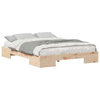 Estructura De Cama Marrón 140 X 200 Cm Vidaxl